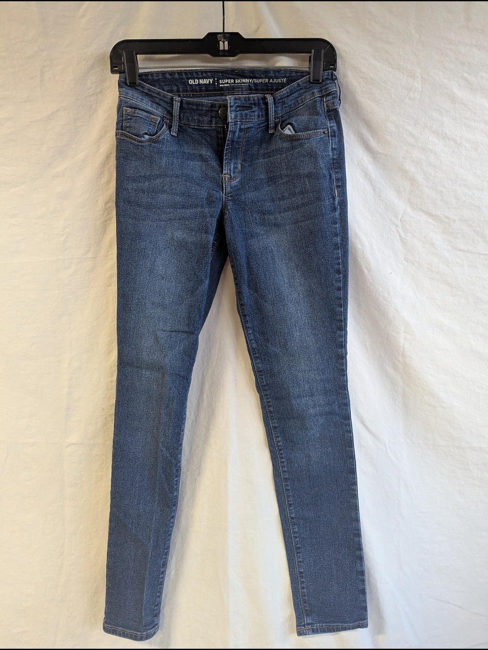 Old Navy Women's Super Skinny Jeans in Dark Blue Wash